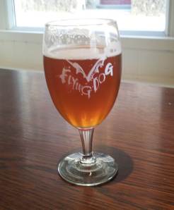 Flying Dog 'Doggie Style' - just one of the beers on offer at Teign Cellars