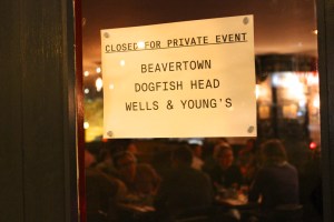 Beavertown event sign