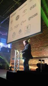 Pete Brown at the Beer Marketing Awards 2015